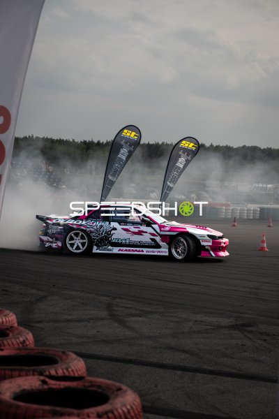 Nissan PS13 #309 von Andreas Garussov (Oyboy Drift) driftet am Lausitzring