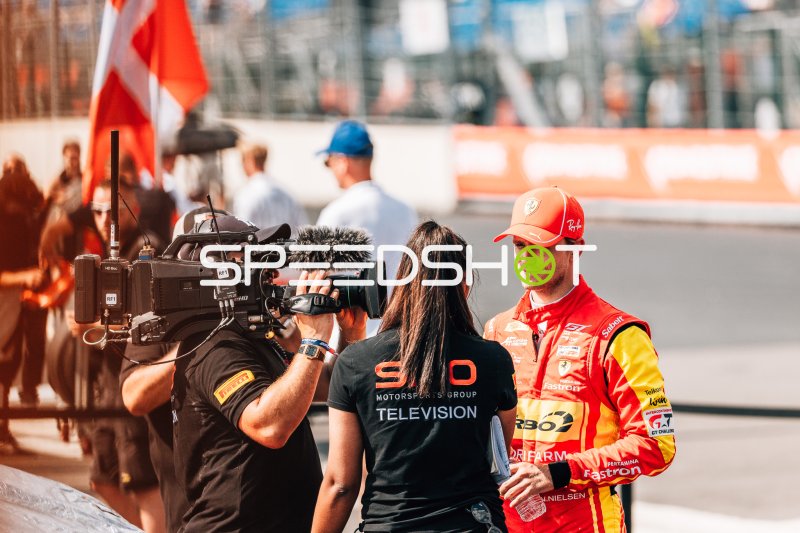 Nicklas Nielsen (AF Corse) im TV-Interview am Circuit de Spa-Francorchamps
