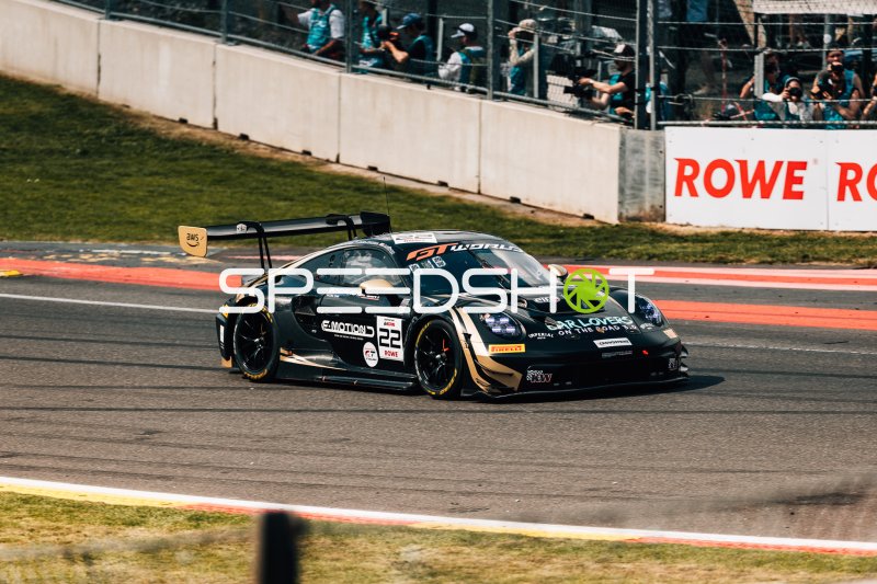 Porsche 911 GT3 R #22 von Schumacher CLRT auf dem Circuit de Spa-Francorchamps