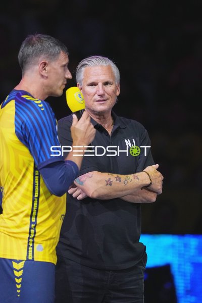 Nikolaj Jacobsen im Interview in der SAP Arena Mannheim
