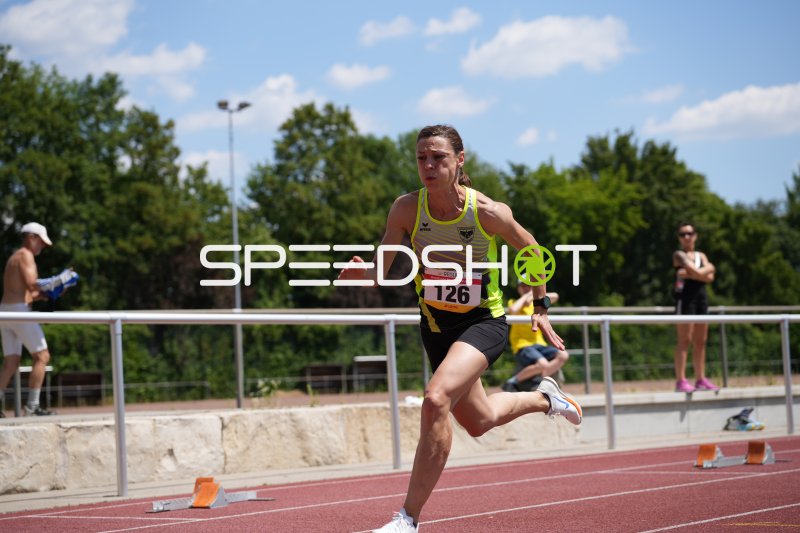 Schaffrath Barbara (126) im Laufsprint am Sportpark Hattersheim