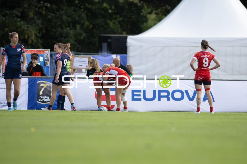 Spielunterbrechung bei den Rugby Europe 7s EM in Hamburg