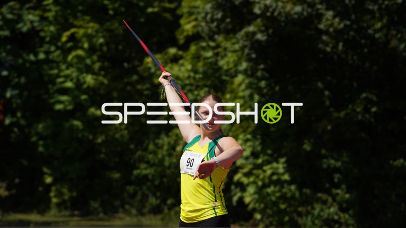 Startnummer 90 beim Speerwurf in Forchheim
