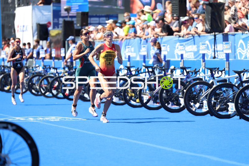 Triathlon-Laufstrecke am Jungfernstieg in Hamburg