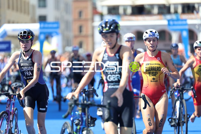 Triathlon-Radstrecke am Jungfernstieg in Hamburg