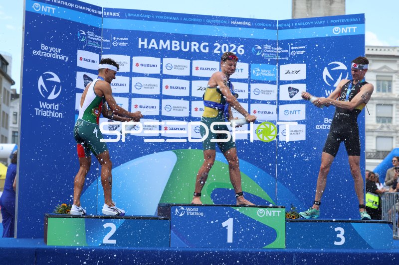 Siegerehrung World Triathlon Championship Series Hamburg 2026