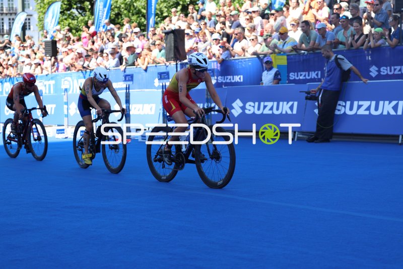 Radstrecke beim Triathlon an der Binnenalster Hamburg