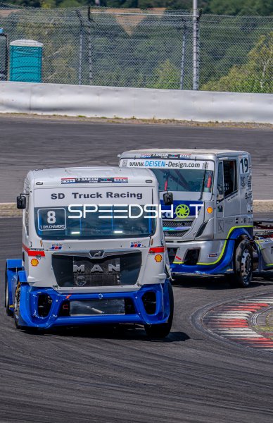 MAN Truck Racing #8 (SD Truck Racing) und #19 im Zweikampf am Nürburgring