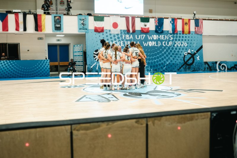 Deutschland U17 im Mannschaftskreis beim FIBA U17 Women's Basketball World Cup 2026
