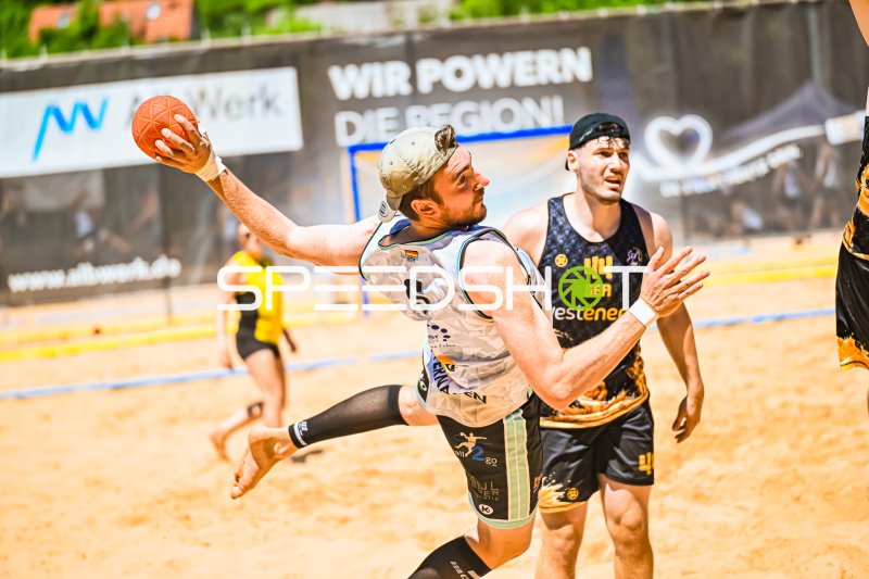 Patrick Kohl (Otternasen) beim TG Beach Open in Geislingen an der Steige