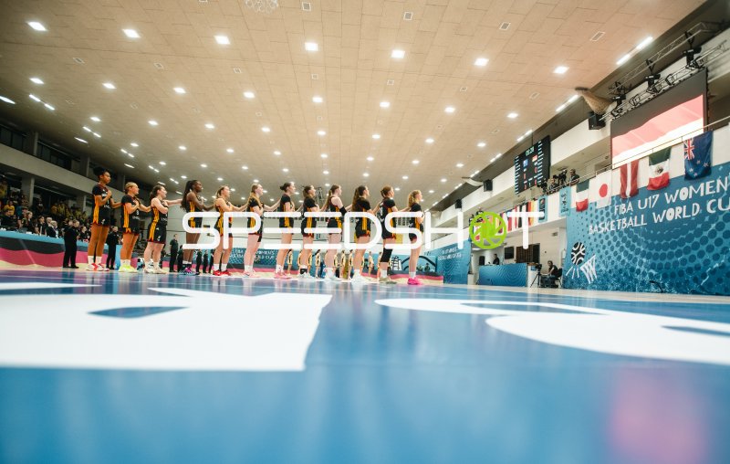 Deutschland bei der Hymne – FIBA U17 Women's Basketball World Cup