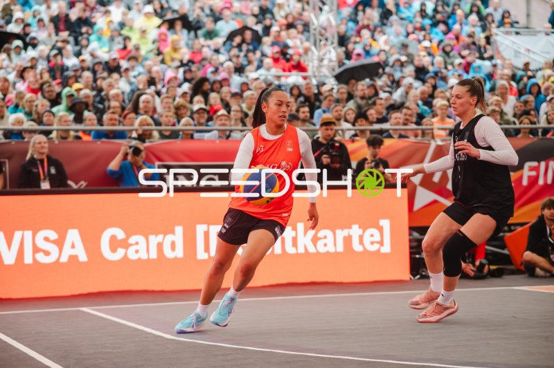 3x3-Basketball: Australia vs. Deutschland beim Zweikampf in Brno