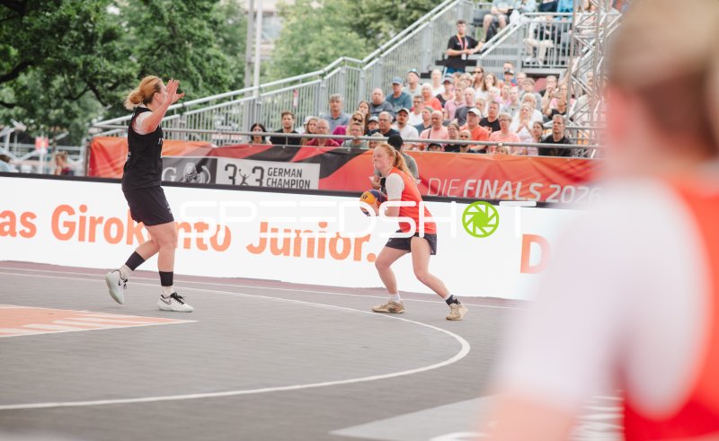 Deutschland gegen Australia im 3x3-Basketball-Duell