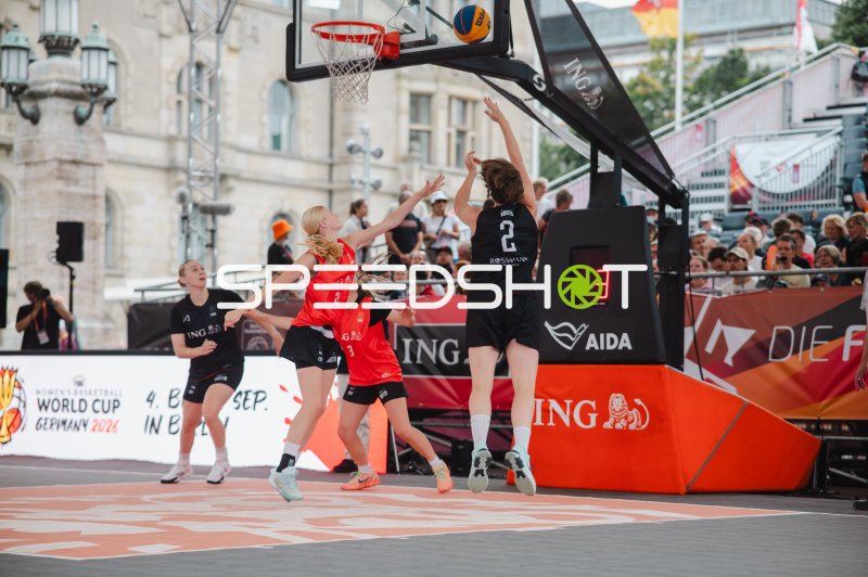3x3-Basketball: Wurf aufs Korb im Deutschland-Spiel