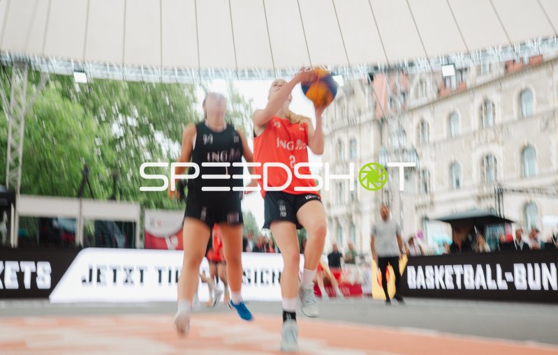 Deutschland (#2) beim Korbanlauf im 3x3-Basketball in Brno