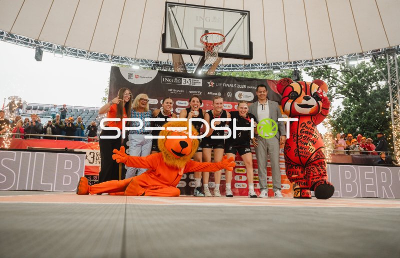 Deutschland-Team bei der Siegerehrung des 3x3 German Championship
