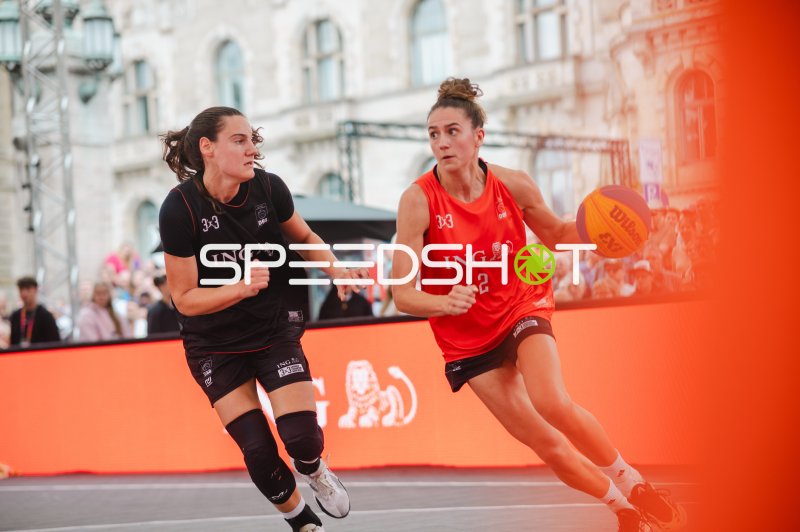 3x3-Basketball: Zweikampf zwischen Deutschland und Australia