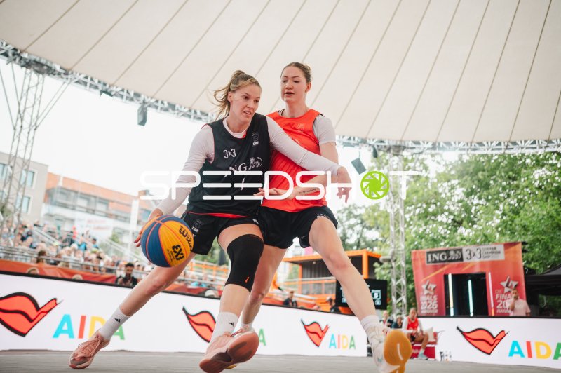 3x3-Basketball: Zweikampf zwischen Deutschland und Australia