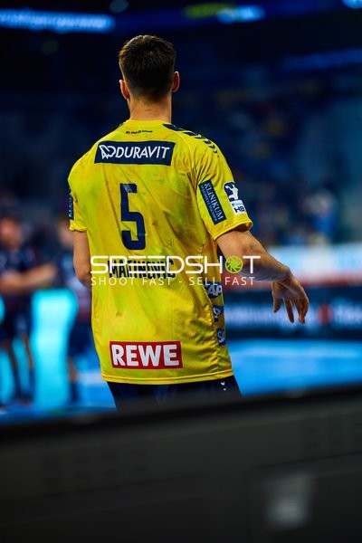 Spieler von Rhein Neckar Löwen in Aktion.