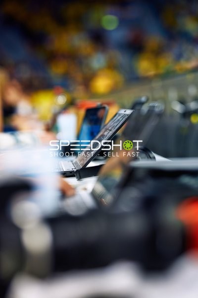 Medienbereich während des Spiels