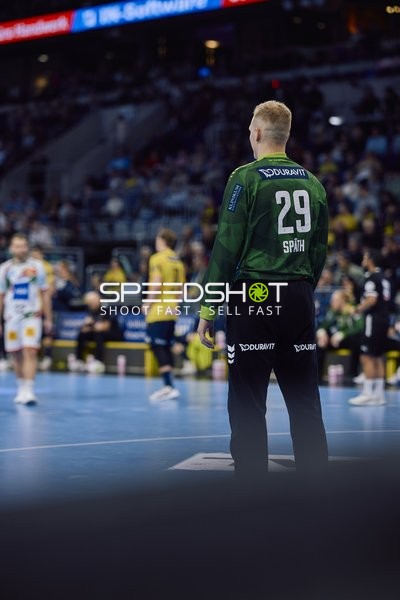 Torwart in Erwartung einer Spielaktion