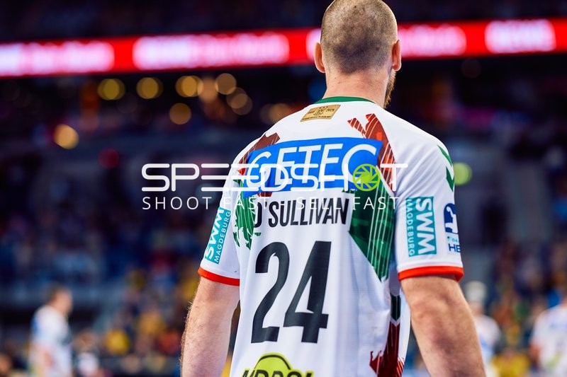 Ein Spieler von SC Magdeburg auf dem Spielfeld