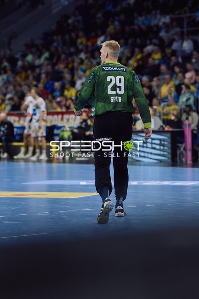 Spieler von SC Magdeburg auf dem Spielfeld