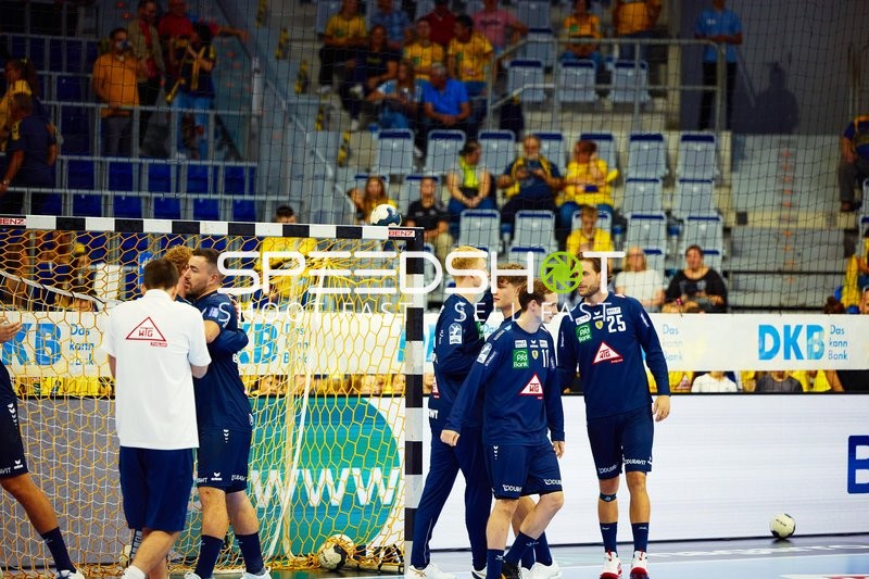 Teambesprechung vor dem Spiel