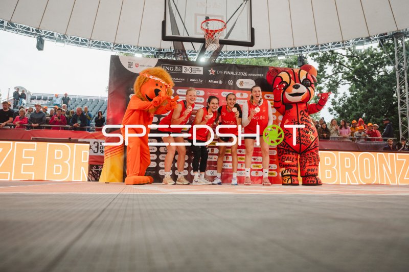 Bronzemedaillen-Zeremonie beim 3x3 German Championship in Hannover