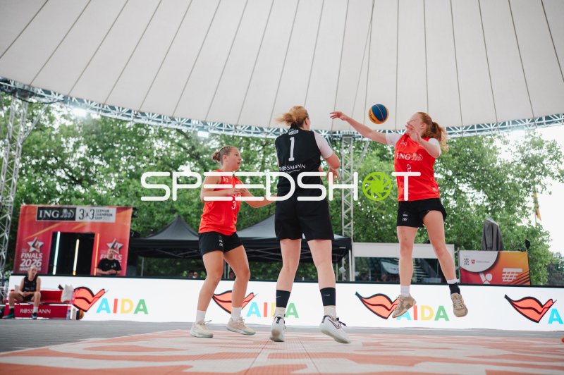 Wurfaktion beim ING 3x3 German Championship in Hannover