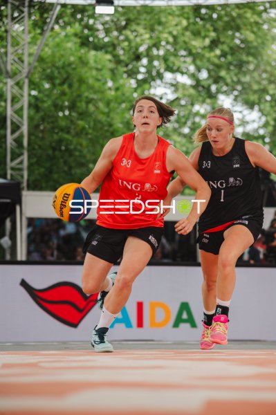 3x3-Basketball-Duell zweier DBB-Spielerinnen in Hannover