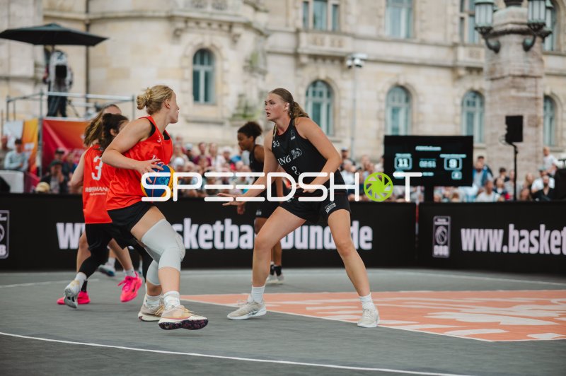 3x3-Basketball-Zweikampf bei DBB-Event in Hannover