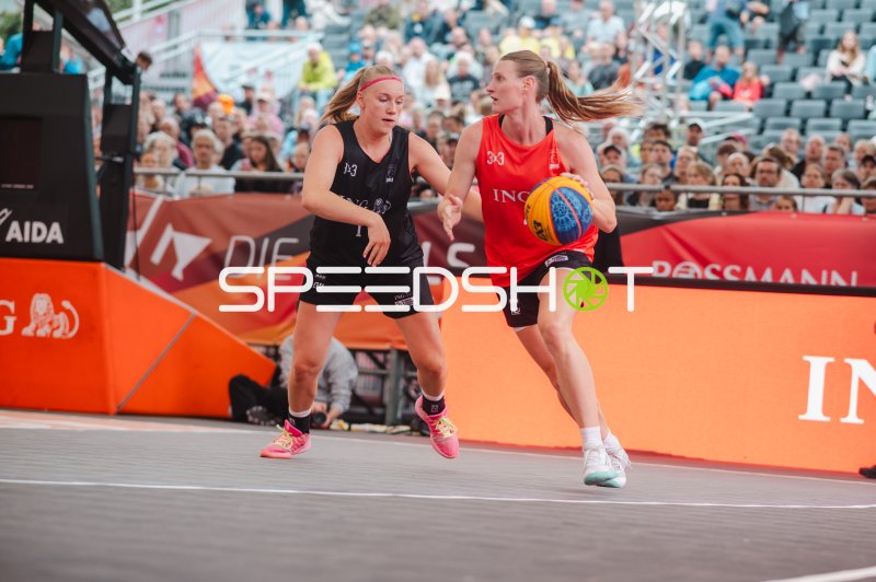 3x3-Basketball-Zweikampf der Damen in Hannover