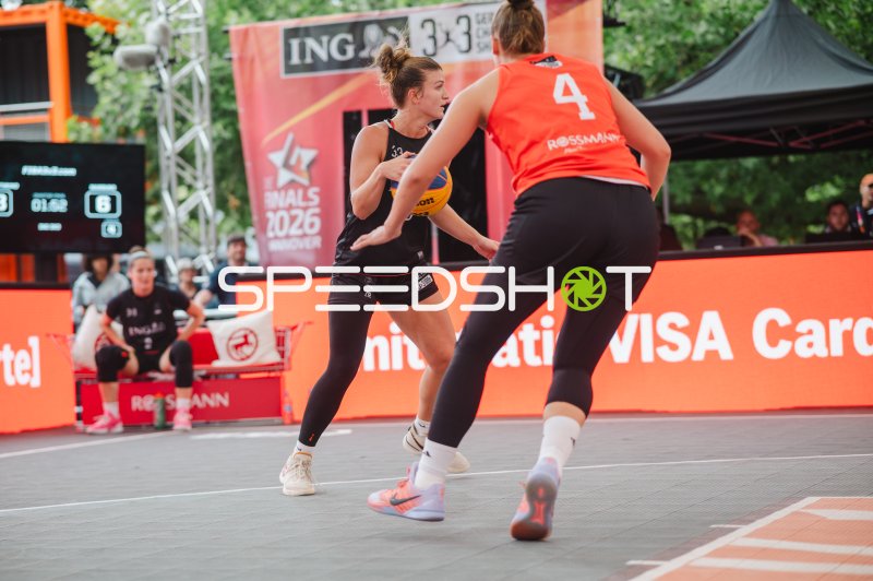 3x3-Basketball-Zweikampf beim ING 3x3 Finals 2026 in Hannover