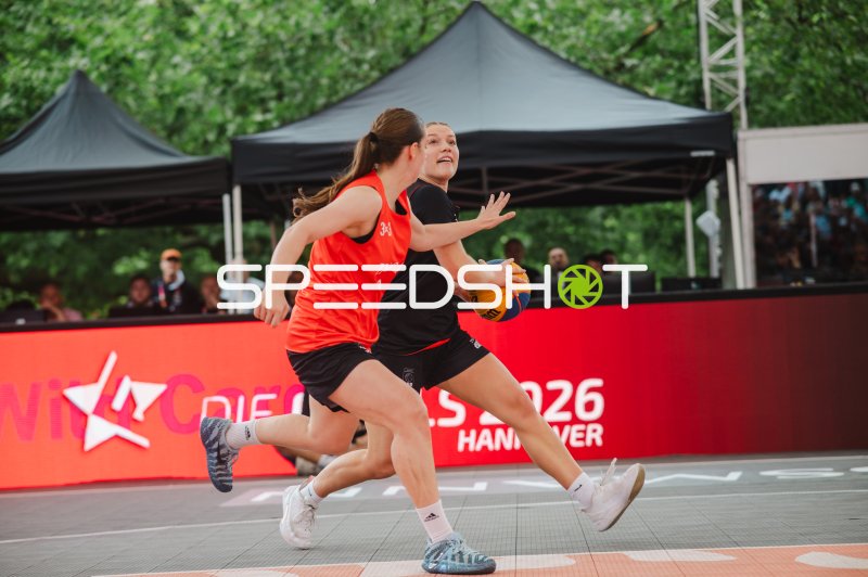 Zweikampf beim 3x3-Basketball in Hannover 2026