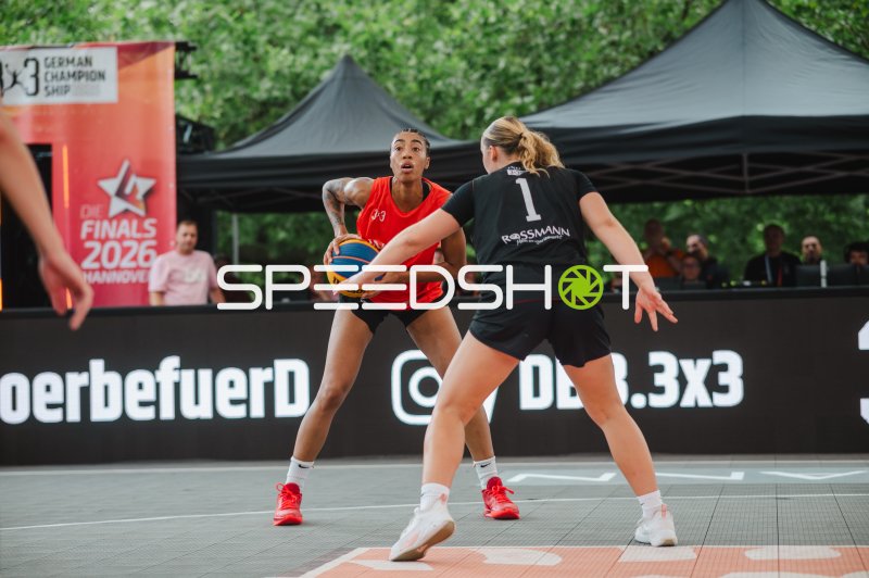 3x3-Basketball-Zweikampf bei der German Championship in Hannover