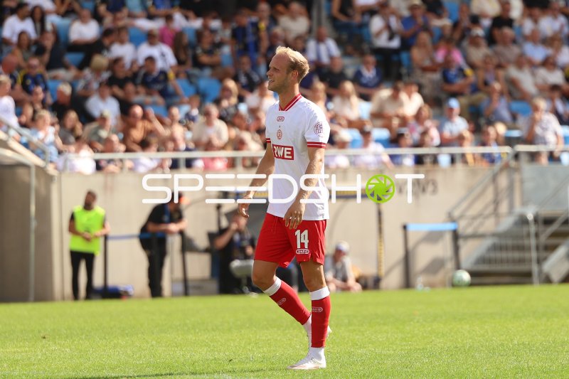 Lucas Brumme (#14; Rot-Weiss Essen) im Spiel beim Ludwigsparkstadion