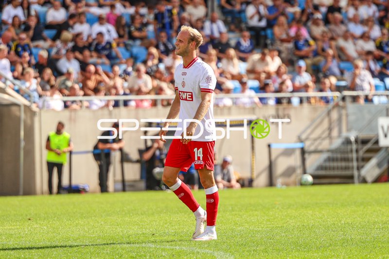 Lucas Brumme (#14; Rot-Weiss Essen) im Spiel beim Ludwigsparkstadion