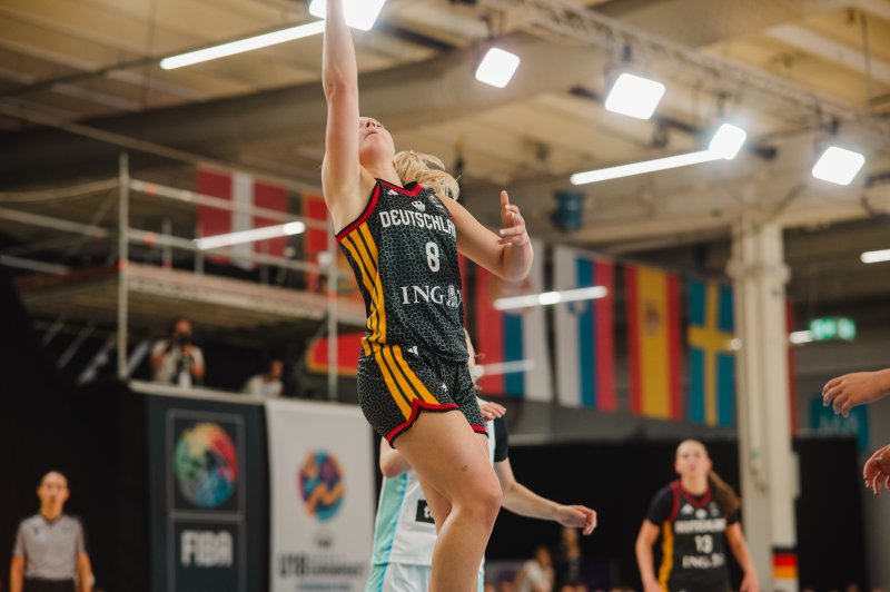 Europameisterschaft u18w, Deutschland vs Slowenien, 08.08.2026, Stockholm, Kistamässan – Basketball in Stockholm | SpeedShot Sportfotos
