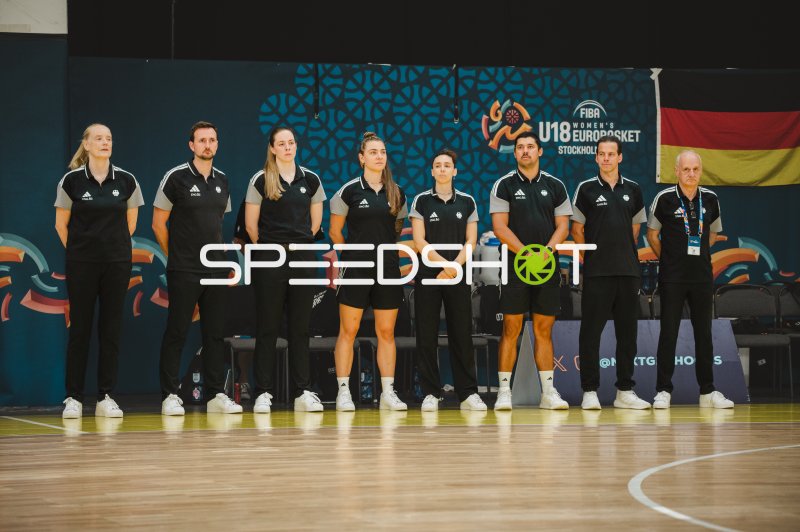 Trainerteam Deutschland beim FIBA U18 Women's EuroBasket in Stockholm