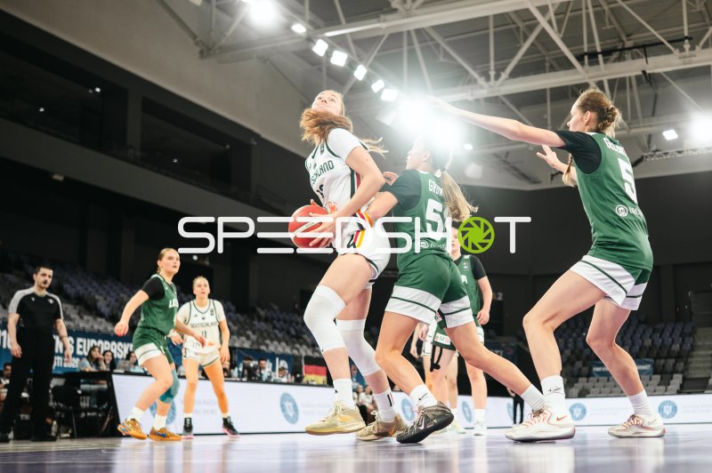 Team Deutschland u16w im Zweikampf gegen Litauen bei der U16-Europameisterschaft