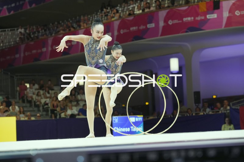 Chinese Taipei bei Gruppenübung mit Reifen bei Rhythmischer Sportgymnastik WM