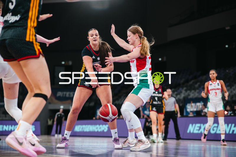 Deutschland u16w im Zweikampf gegen Hungary bei der NextGenHoops