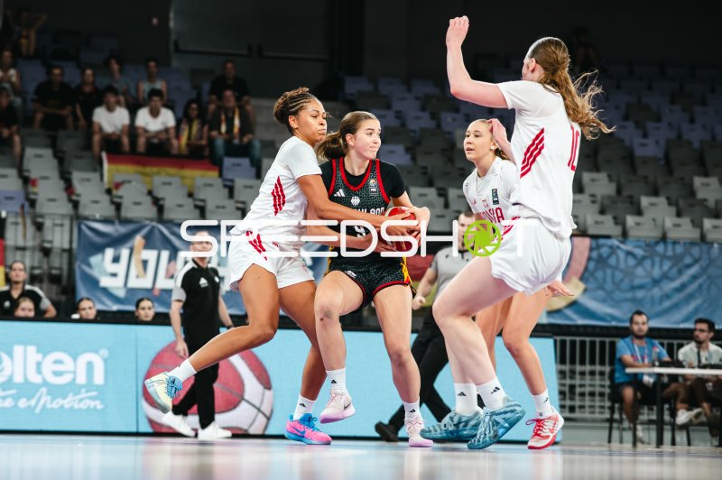 Deutschland u16w im Zweikampf gegen Poland bei der Jugend-EM