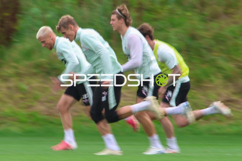 FC St. Pauli Spieler beim Sprinttraining im Trainingszentrum Hamburg