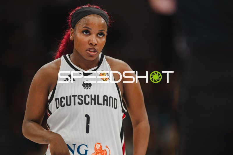 Alexis Peterson (#1; Deutschland A-Natio DamenBB 2026) im Spielfokus