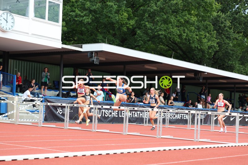 Schwinn Benjamin (1802) führt das Feld bei den Deutschen Leichtathletik-Meisterschaften in Hannover