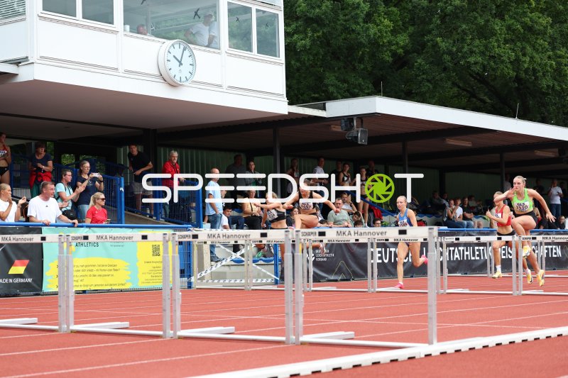 Hürdenläuferinnen bei den Deutschen Leichtathletik-Meisterschaften in Hannover