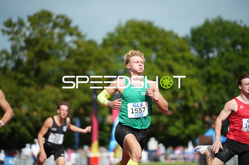 Sand Jakob (1557) im Sprint bei der Leichtathletik in Hannover