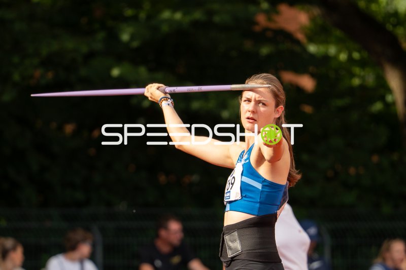Startnummer 69 beim Speerwurf in Hannover